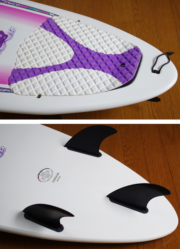 NSP Surfbetty 中古ファンボード6`8 fin/tail bno9629808d