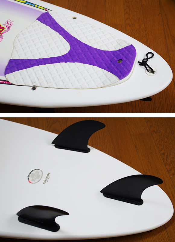 NSP Surfbetty 中古ファンボード6`8 fin/tail bno9629809d