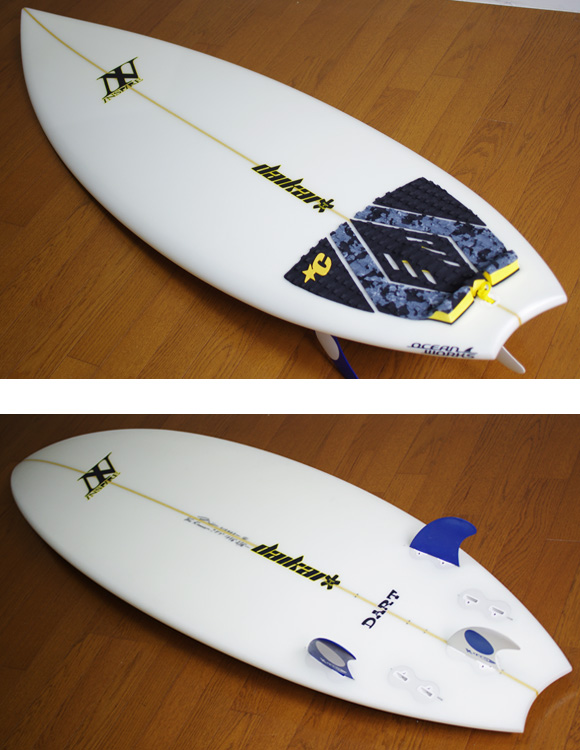 INSPIRE DART 中古ショートボード 5`9 deck/bottom-detail bno9629815b