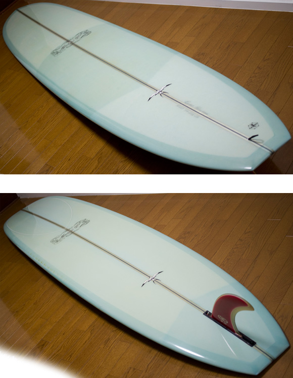 DONALD TAKAYAMA 中古ロングボード MODEL-T 9`4 deck/bottom-detail  bno9629819b