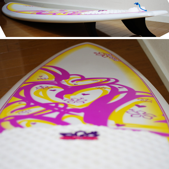 NSP Surfbetty FISH 中古ファンボード 6`4f EPOXY deck-condition bno9629824c