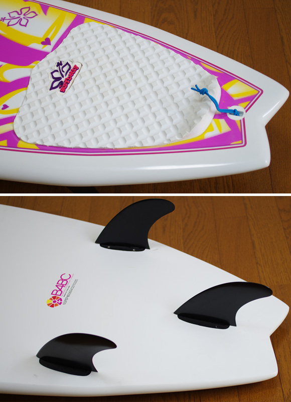 NSP Surfbetty FISH 中古ファンボード 6`4f EPOXY fin/tail bno9629824d