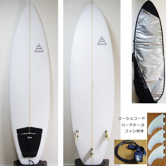 T-STICK 中古ショートボード 6`5 deck/bottom bno9629840a