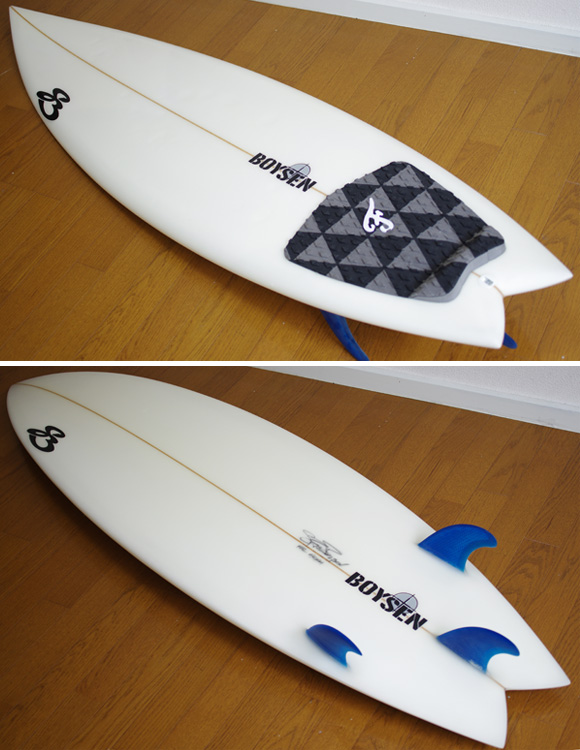 BOYSEN The JET 中古ショートボード 5`11 deck/bottom-detail bno9629842b