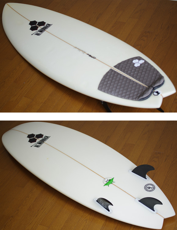 AL MERRIC The POD 中古ショートボード 5`10 deck/bottom-detail bno9629847b