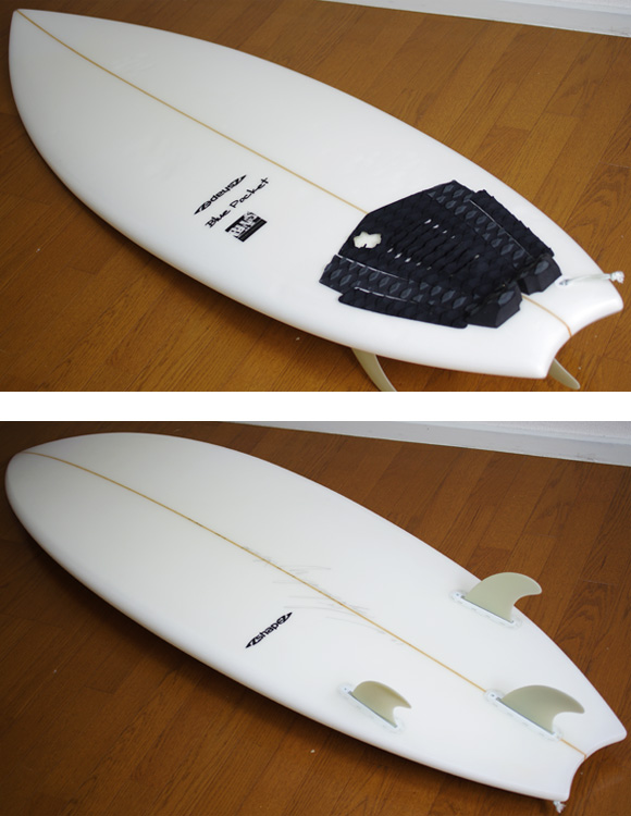 A-shape BluePocket 中古ショートボード 6`1 deck/bottom-detail bno9629850b