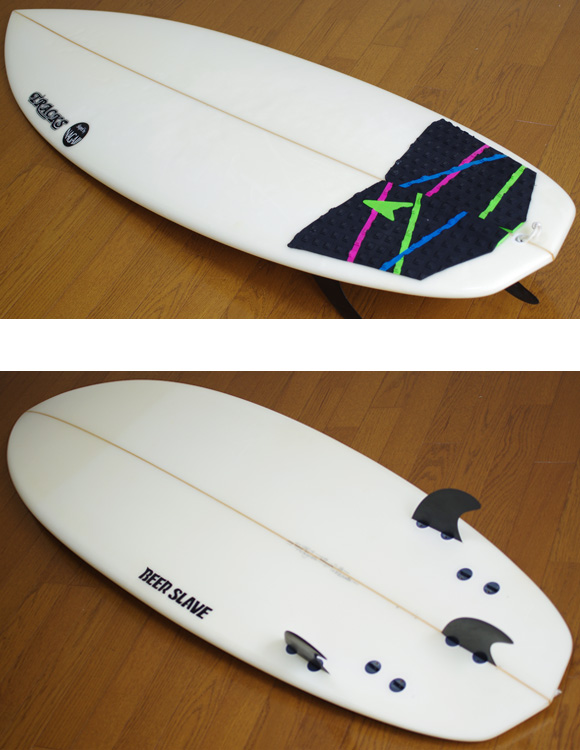 TRACKS 中古ショートボード（ミニボード） 5`4 deck/bottom-detail bno9629855b