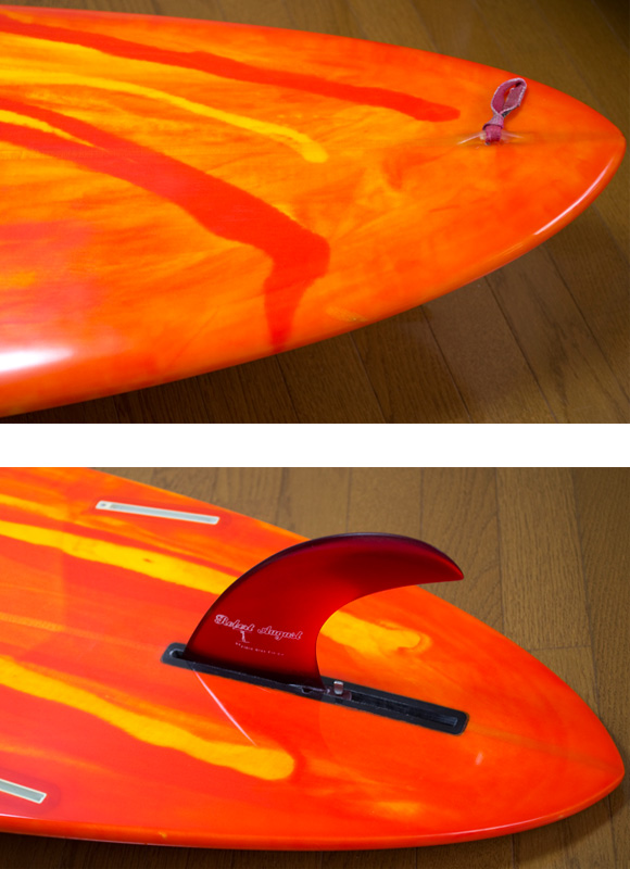 K-SHAPE 中古ロングボード 9`01 fin/tail bno9629864d