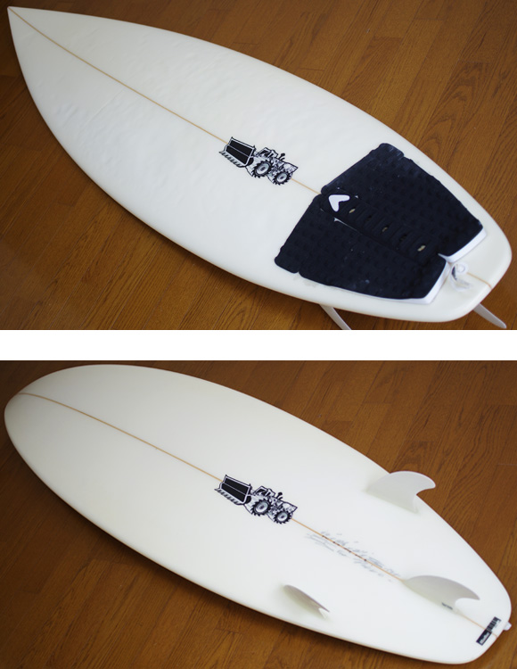 JS 中古ショートボード 6`2 パーコ/ジョエルパーキンソン  deck/bottom-detail bno9629865b