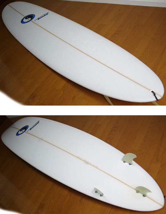 TOWN & COUNTRY PRO TOMMY TANAKA 中古ロングボード 9`0 deck/bottom-detail bno9629873b