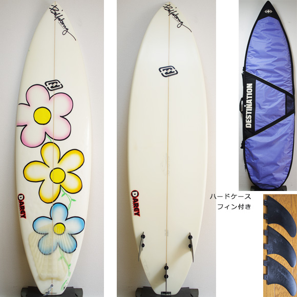 Billabong DARCY BJ-B6 中古ショートボード 6`4 deck/bottom bno9629875a