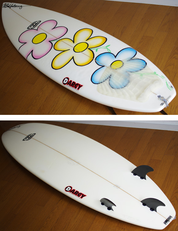 Billabong DARCY BJ-B6 中古ショートボード 6`4 deck/bottom-detail bno9629875b