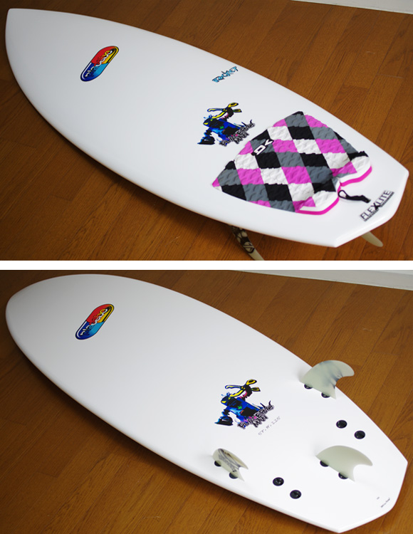 Placebo ROCKET 中古ショートボード 5`7 deck/bottom-detail bno9629882b