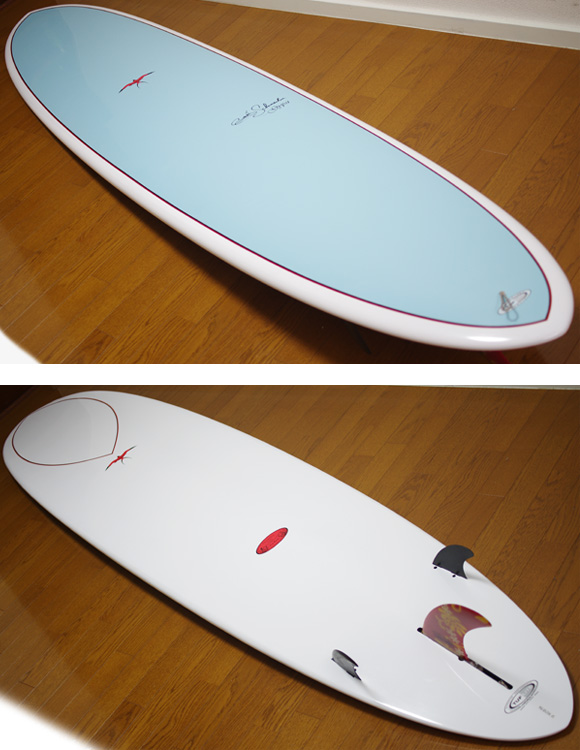 HDP ドナルド・タカヤマ 中古ロングボード DT4 9`0  deck/bottom-detail bno9629883b