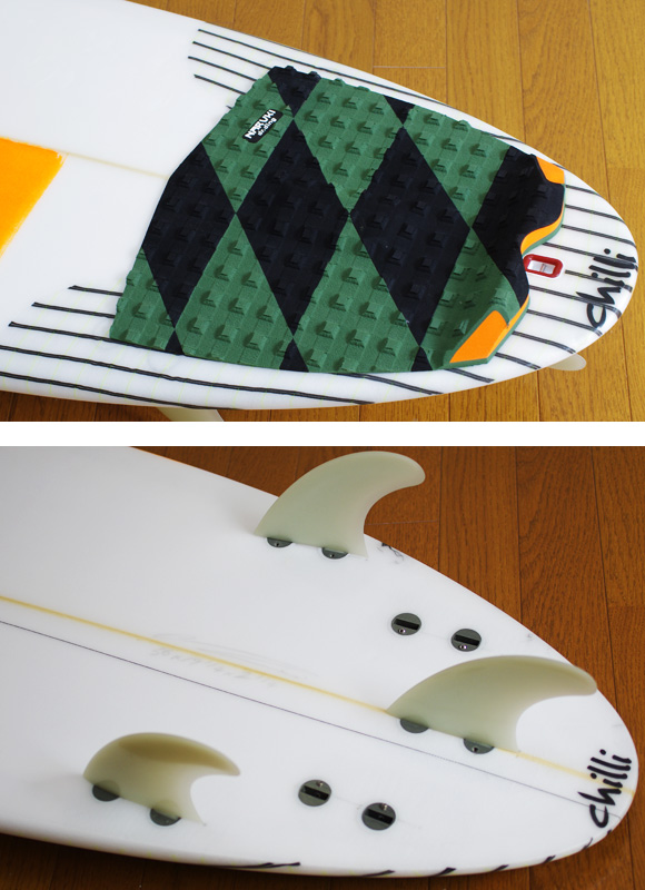 chilli RARE BIRD 中古ショートボード 5`6 fin/tail bno9629885d