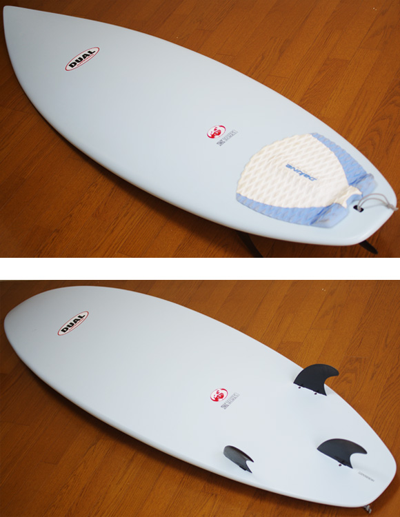 DUAL Surfboard EPS 中古ショートボード 6`6 deck/bottom-detail bno9629889b