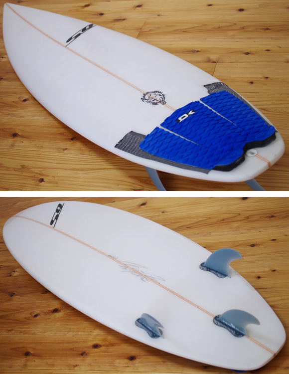 SEQUENCE 中古ショートボード 5`9 deck/bottom-detail bno96291009b