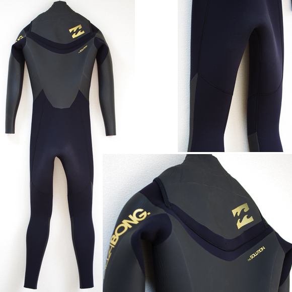 BILLABONG 中古ウェットスーツ The Solution 5/3mm セミドライ back bno9629907b