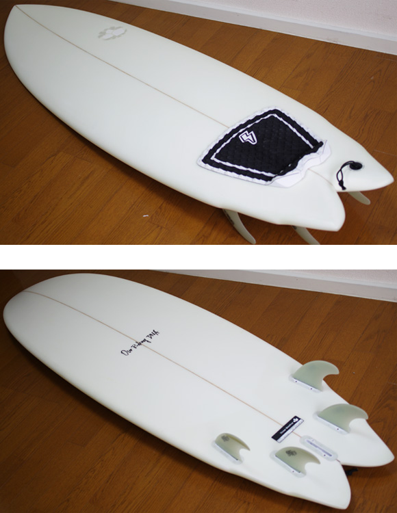 THREE WEATHER Vertical Winglet 中古ショートボード 6`2 deck/bottom-detail bno9629929b