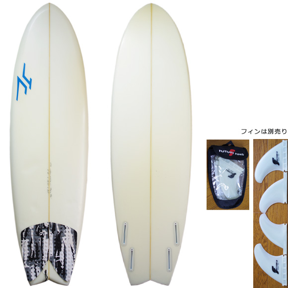 JC hawaii FLYING FISH 中古ショートボード 5`11 deck/bottom bno9629930a