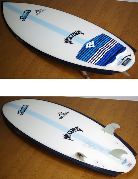 LOST CONQUEST 中古ショートボード 6`1 deck/bottom-detail bno9629932b