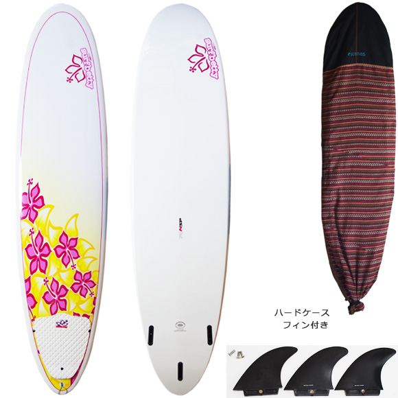 NSP Surfbetty 中古ファンボード7`6 deck/bottom bno9629933a