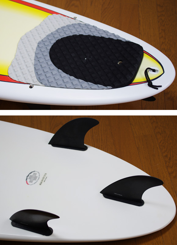 NSP 中古ファンボード7`6 fin/tail bno9629935d