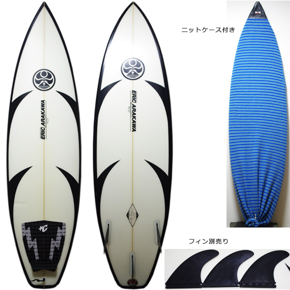 HIC ERIC ARAKAWA GX 中古ショートボード 6`2 deck/bottom bno9629943a