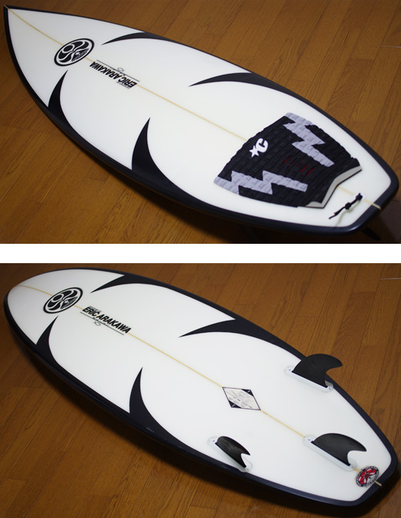 HIC ERIC ARAKAWA GX 中古ショートボード 6`2 deck/bottom-detail bno9629943b