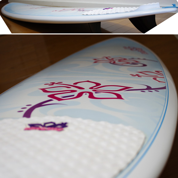 NSP Surfbetty 中古ファンボード6`8 EPOXY deck-condition bno9629944c