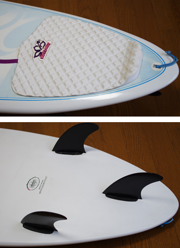 NSP Surfbetty 中古ファンボード6`8 EPOXY fin/tail bno9629944d