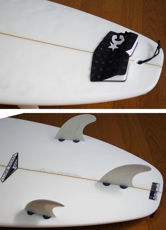 JS LUKE EGAN 中古ショートボード 6`2 fin/tail bno9629951d