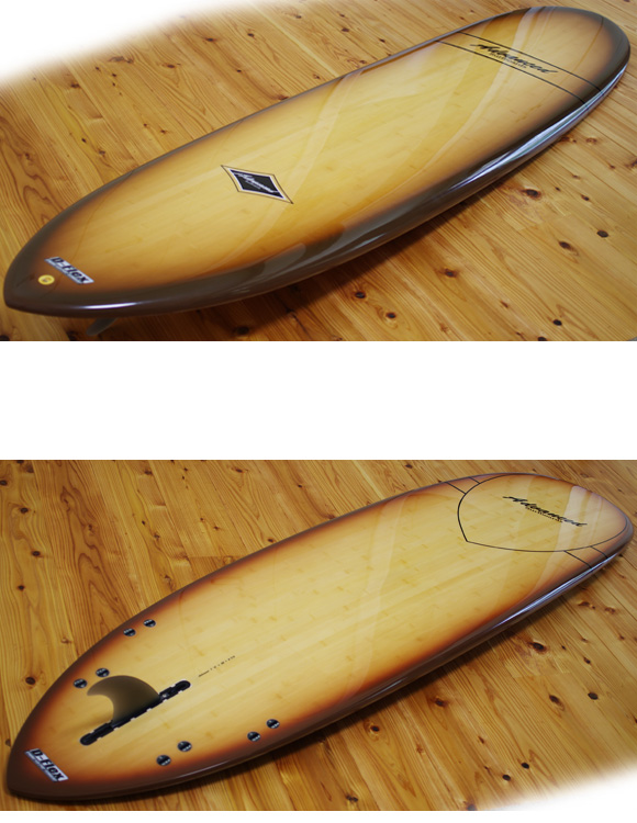 ADVANCED 中古ミニロング 7`4 deck/bottom-detail bno9629957b