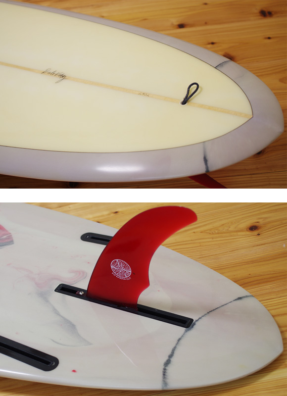 VELZY SURFBOARDS 中古ファンボード7`6 fin/tail bno9629964d