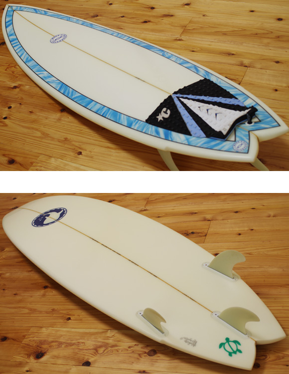 I-MODE-D 中古ショートボード 5`11 deck/bottom-detail bno9629972b