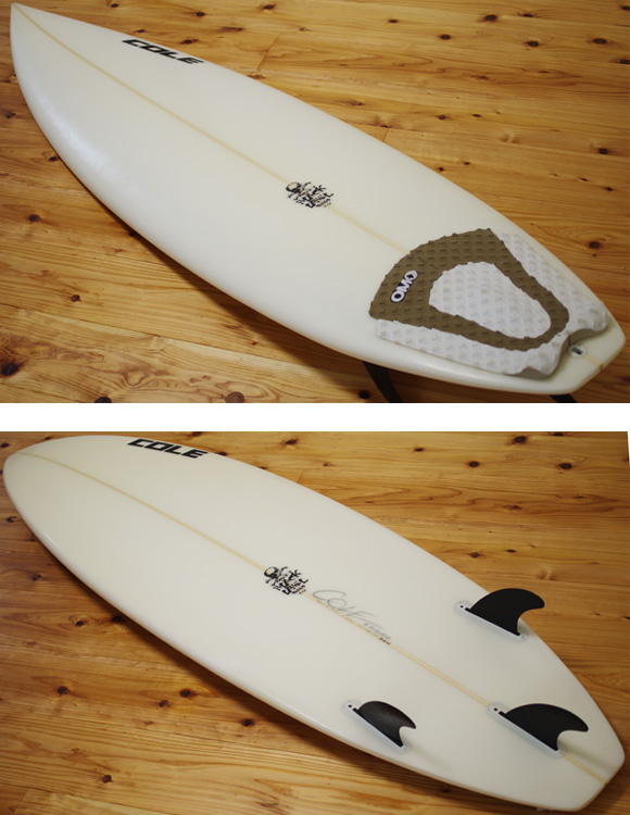 COLE / ZEN BLACK LABEL 中古ショートボード 6`0 deck/bottom-detail bno9629975b