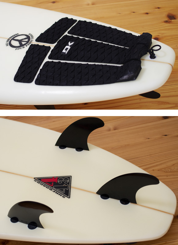 443 SURFBOARDS 中古ショートボード 6`5 fin/tail bno9629986d