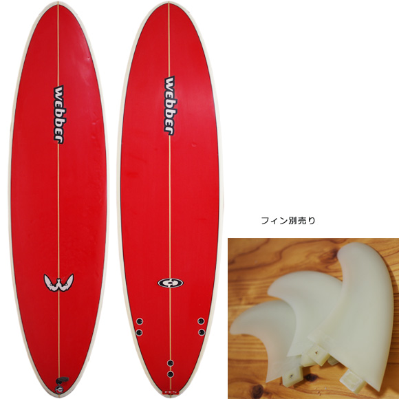 Webber 中古ファンボード 6`6 deck/bottom bno9629991a