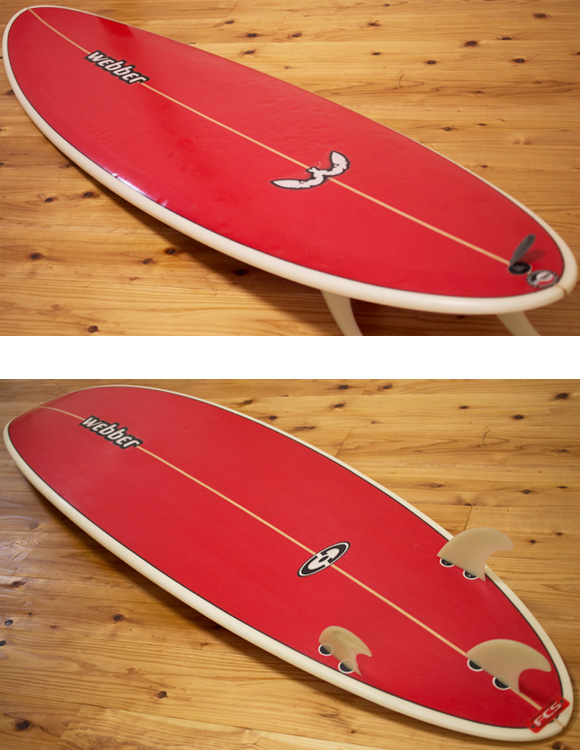 Webber 中古ファンボード 6`6 deck/bottom-detail bno9629991b