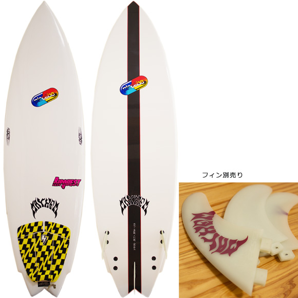 Placebo RIPQUEST 中古ショートボード 5`11 deck/bottom bno9629995a