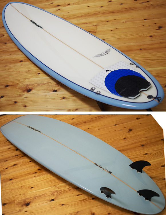 CARDIFF 中古ファンボード 7`6 deck/bottom-detail bno9629996b