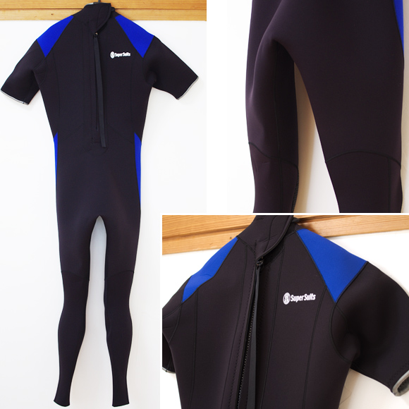 Super Suits 中古ウェットスーツ 3/2mm シーガル back bno96291015b