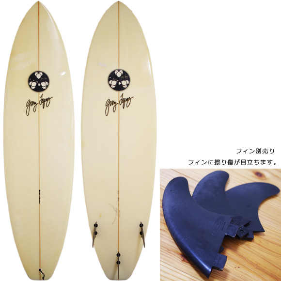 GERRY LOPEZ 中古ショートボード 6`6 deck/bottom bno96291027a