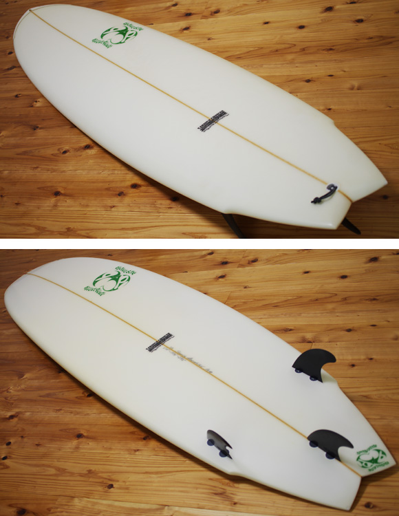 double bubble 中古ファンボード 6`10 deck/bottom-detail bno96291029b