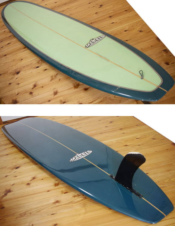 MAGREB 中古ロングボード 9`6 deck/bottom-detail bno96291032b