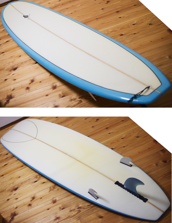 The Seadream 中古ロングボード 9`1 deck/bottom-detail bno96291039b