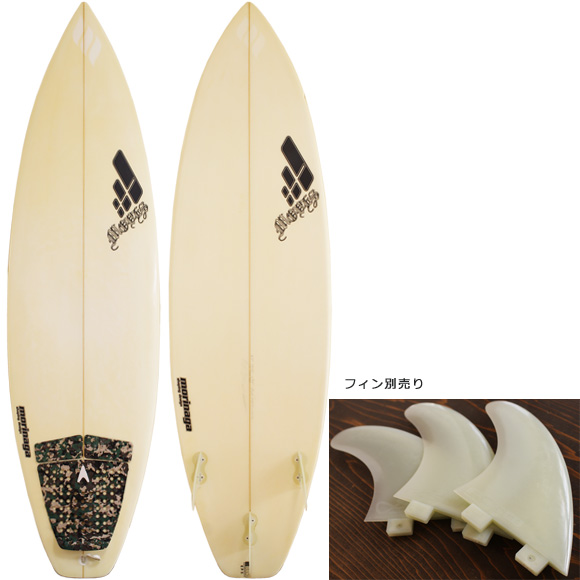 MOVES FDA EPS 中古ショートボード 6`1 deck/bottom bno96291054a