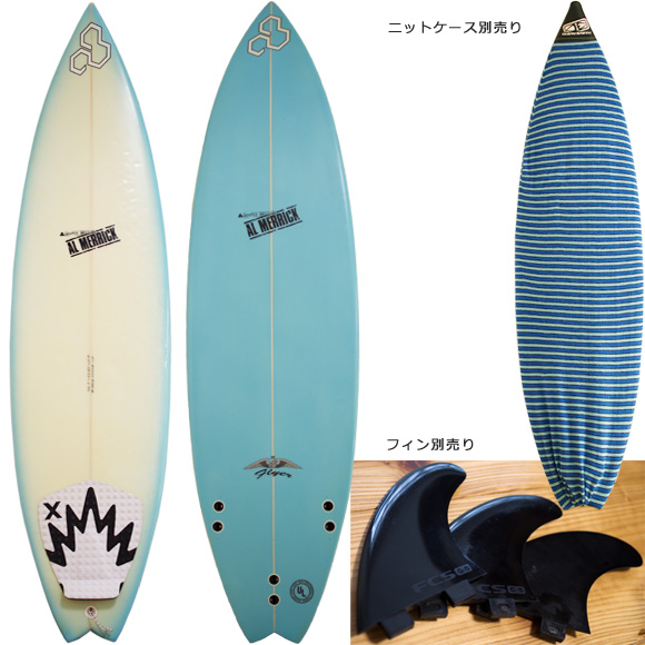 ALMERRIC FLYER-Ⅱ 中古ショートボード 6`0 deck/bottom bno96291061a