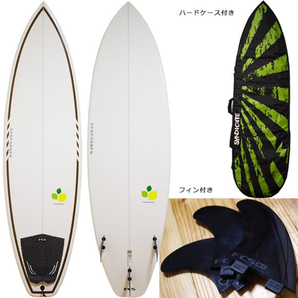 THREE WEATHER PERFORMER 中古ショートボード 6`6 deck/bottom bno96291064a