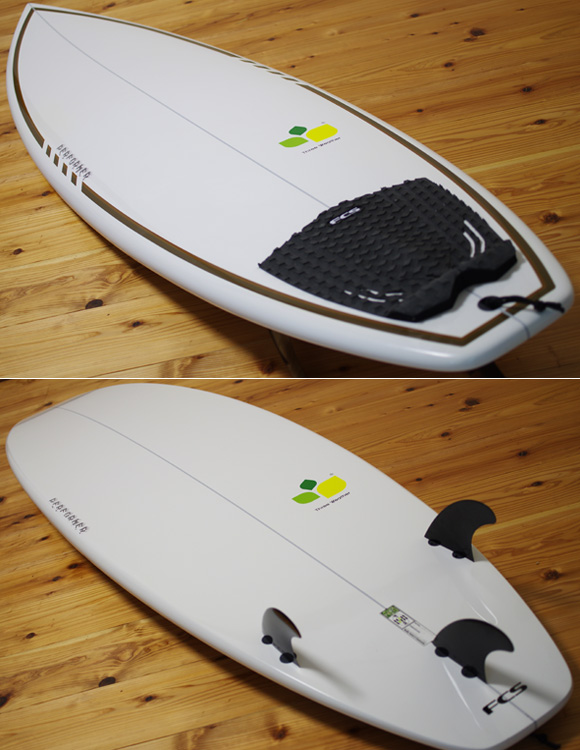 THREE WEATHER PERFORMER 中古ショートボード 6`6 deck/bottom-detail bno96291064b